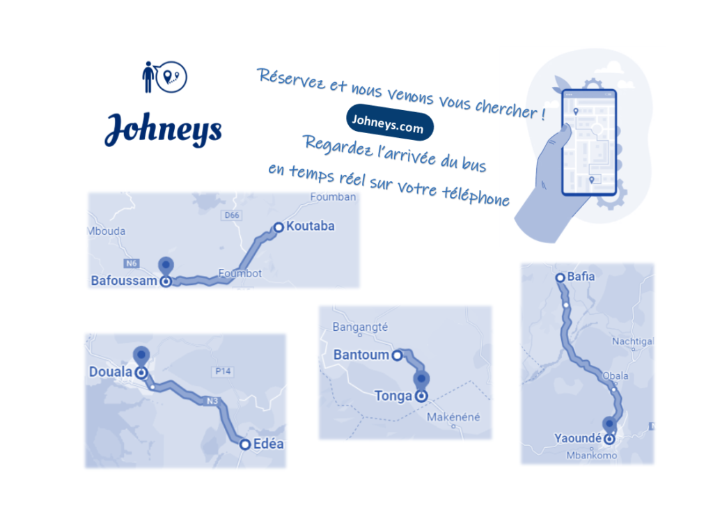 Chez Johneys, les trajets sont aussi au départ de villes moyennes